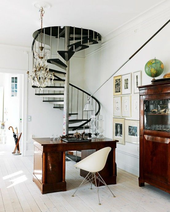 I absolutely need these stairs in my future home LOVE spiral stairways