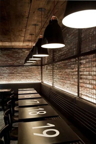 i love this as an idea for a restaurant. its chic AND since im a hostess it woul