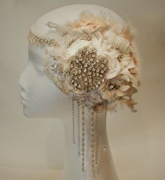 Jewelled 20s style headpiece. Gorgeous! The 20s are about to make a huge comebac