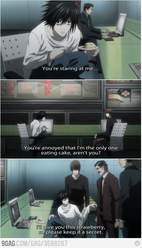L: The greatest detective at work (Death Note) haha #manga #anime