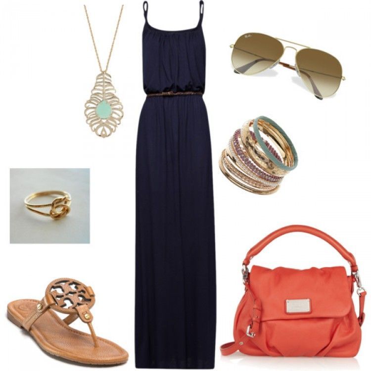 maxi dress polyvore outfits