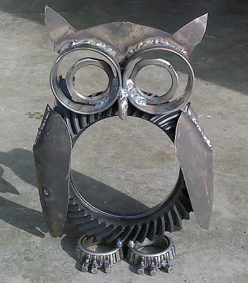 metal art yard projects | Miller – Welding Projects – Idea Gallery – Dana 60 Owl