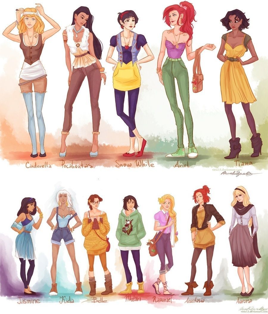 Modern Day Disney Women.