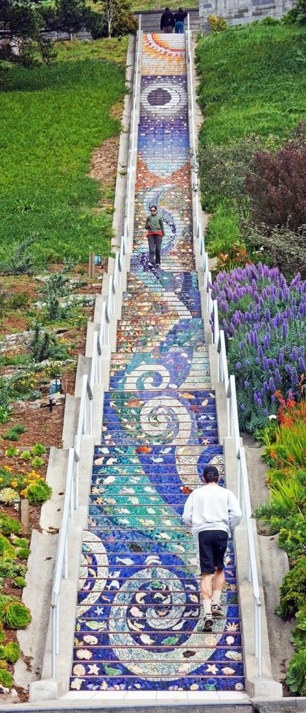 Mosaic Steps: 16th Ave (between Moraga St & Noriega St) San Francisco, Californi