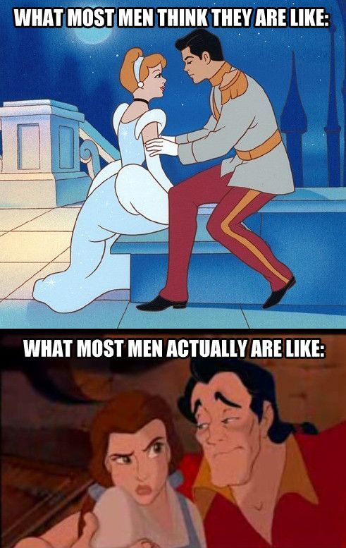 Never compare yourself to a Disney prince, fellas.