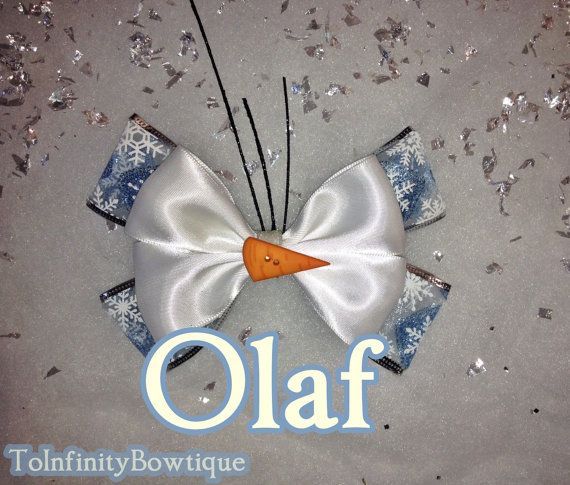 Olaf Frozen inspired Hair Bow