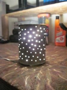 Old coffee cans would make a beautiful lantern. Pick a design, make some holes,