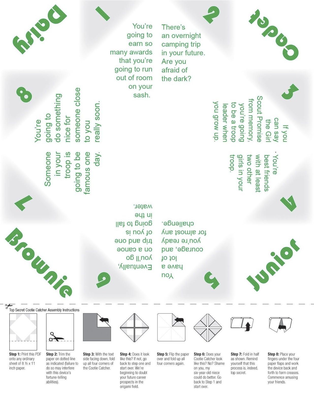 Our Girl Scout Troop : Girl Scout Worksheets, Web Sites and Links