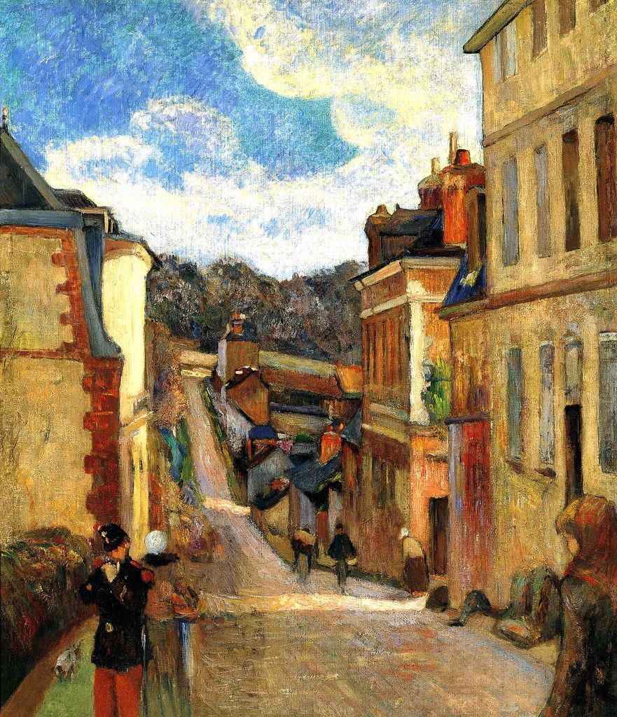 Paul Gauguin:  La Calle Jouvenet  Rouen (1884)