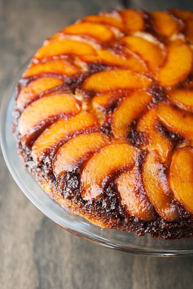 peach upside down cake recipe | use real butter