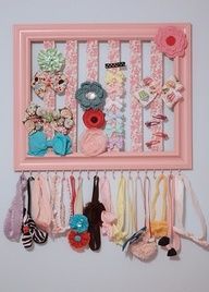 Picture Frame Hair Accessories DIY Ideas for Repurposing Picture Frames