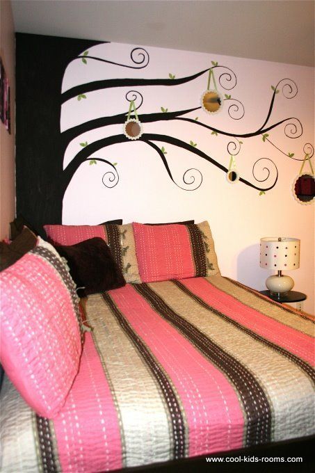 Pink and Brown Teen Girl Bedroom Decorating, Cynthia & Theo McBride,  bedroom de