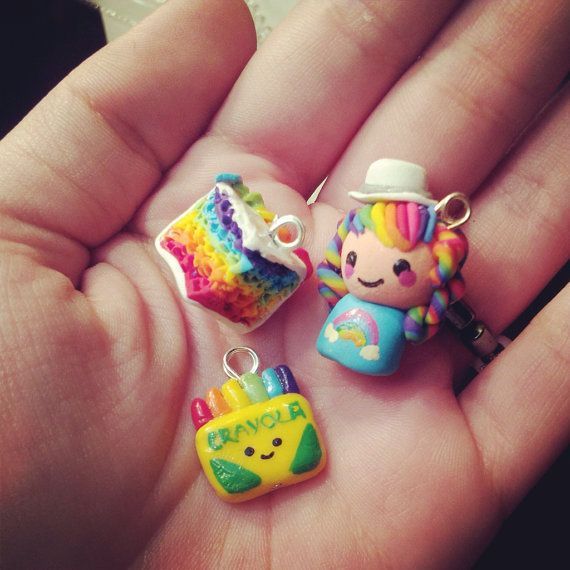 Polymer clay charms by marianaKnoo on Etsy, $5.00