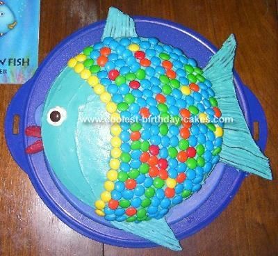 Pretty easy to make.  I used rice krispie treats for the fins.  You need to buy