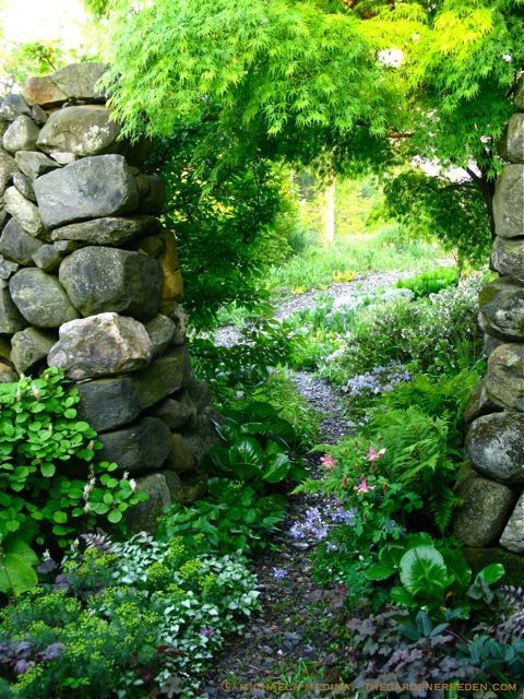 Secret Garden door with Stonework