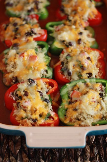 Stuffed peppers enchilladas; good way to cut out the carbs.