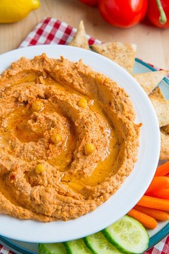 Sun-dried tomato hummus from Closet Cooking.  Turned out great! Will be making a