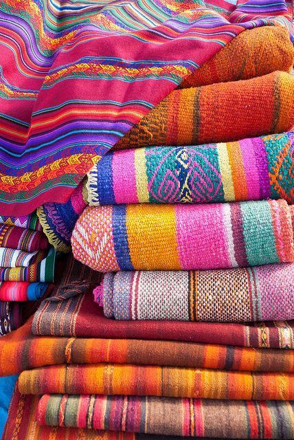 Textiles at the Chinchero market, Peru…and although I’m aware there are far mo