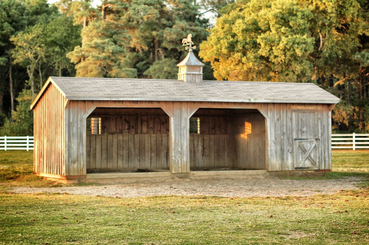 This adorable run-in shed gains even more functionality with the inclusion of a