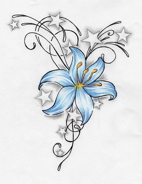 This is pretty much my tattoo, except mine is a daisy for my cousin that has pas