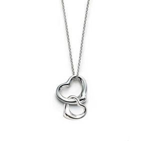 Tiffany & Co Double Open Heart Necklace