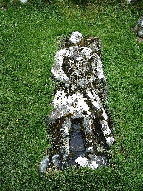 Tombstone in a windy spot on the Isle of Skye. Taken in September of 2005 not fa