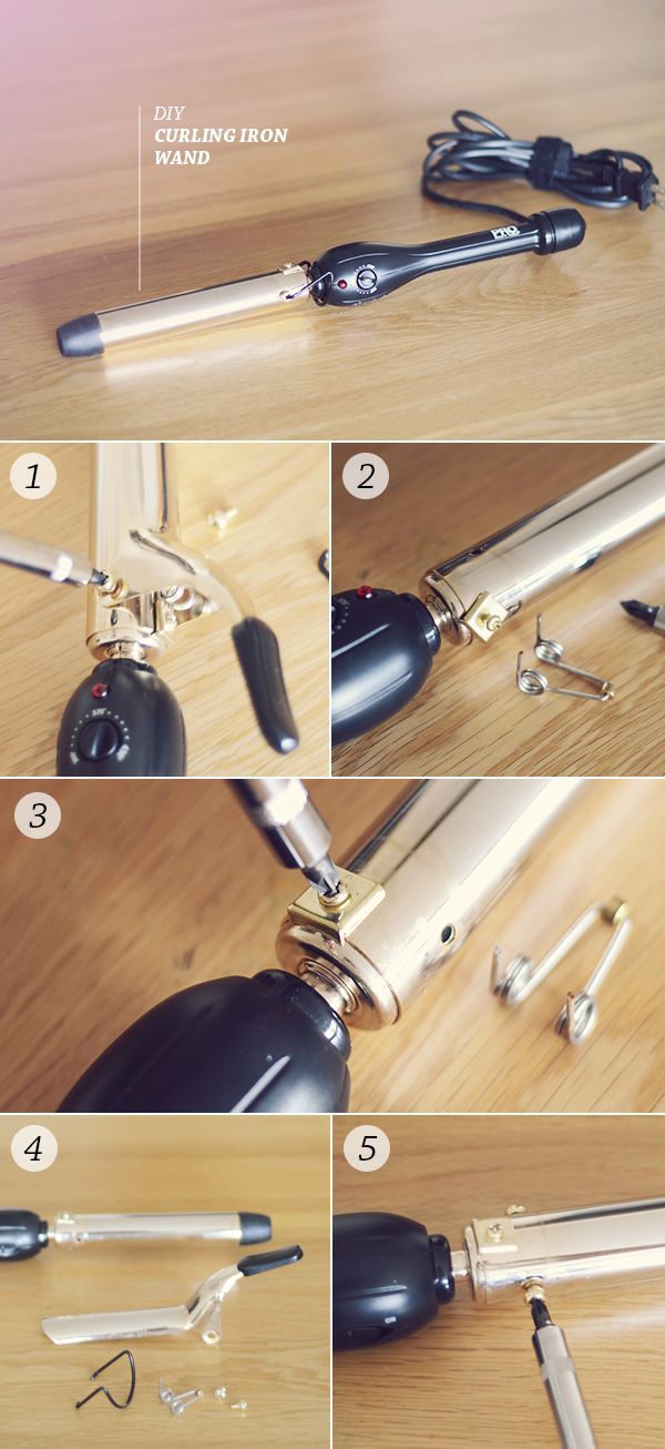 Turn A Curling Iron Into A Wand OMG THIS IS MY EXACT CURLING IRON!!! STOPPED USI