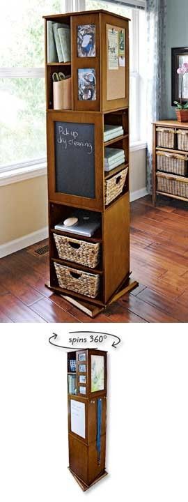 Unique organizer for small spaces. OMG i so need this. Wonder if one could ancho