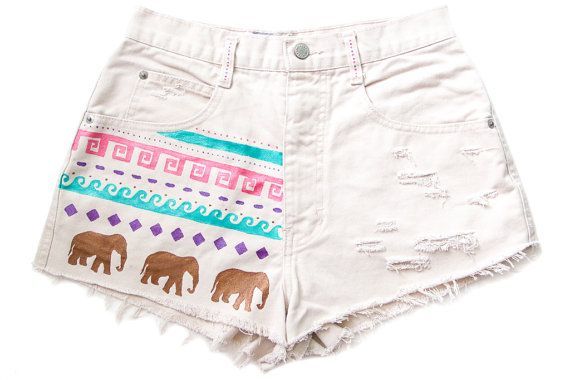 upcycled shorts (my idea would to get a darker colored pair of shorts, like red,