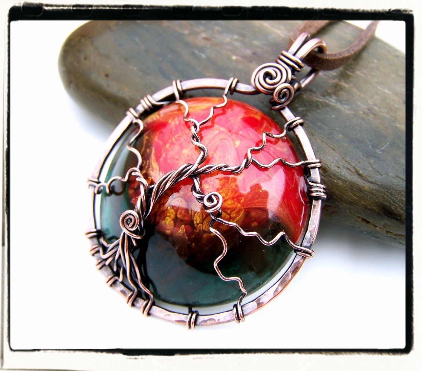 Wire Wrap Lesson Sleeping Tree of Life Pendant by FashionWire on Etsy # tutorial