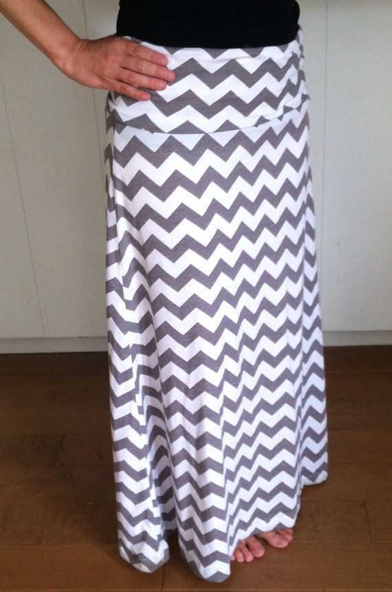 Womens Chevron Maxi Skirt by j2boutique on Etsy, $30.00. Just ordered this skirt