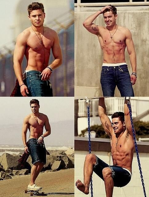 Zac Efron, ummm pretty sure it looks like he is working out in Santa Monica..whi