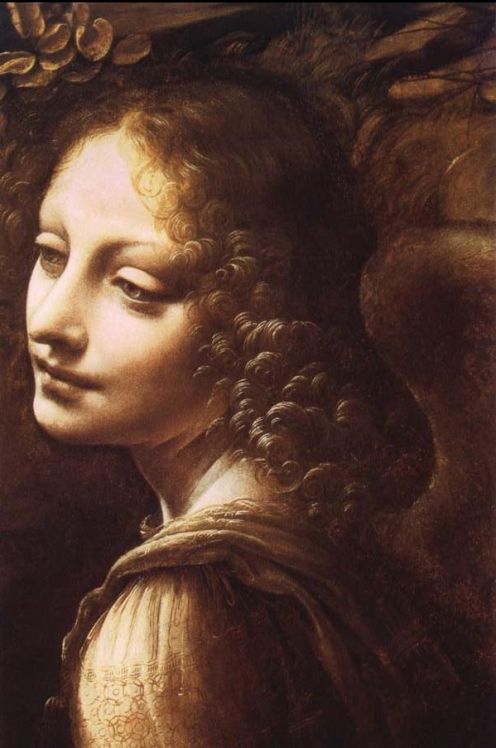 Angel from da Vinci’s “Virgin of the Rocks”. Stunning