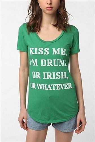 funny shirt. apparently it’s offensive to the irish. way to go urban outfitters.