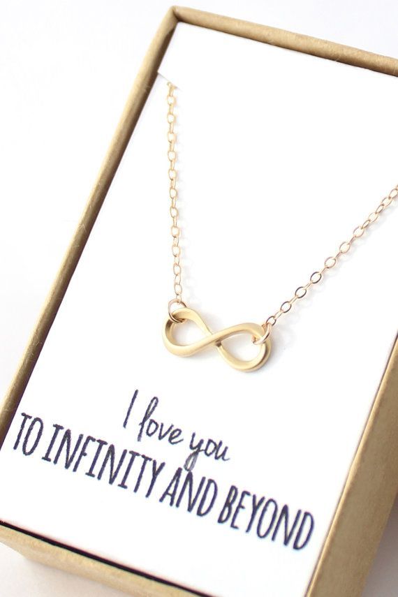 Gold Infinity Necklace : stylish gift ideas for the girls in your life.