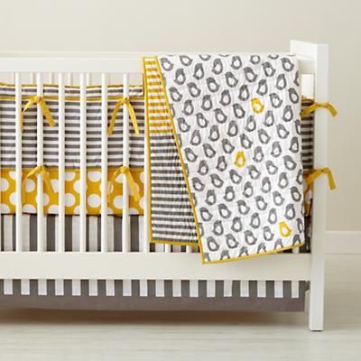 Not a Peep crib bedding from Land of Nod. $231 for the set