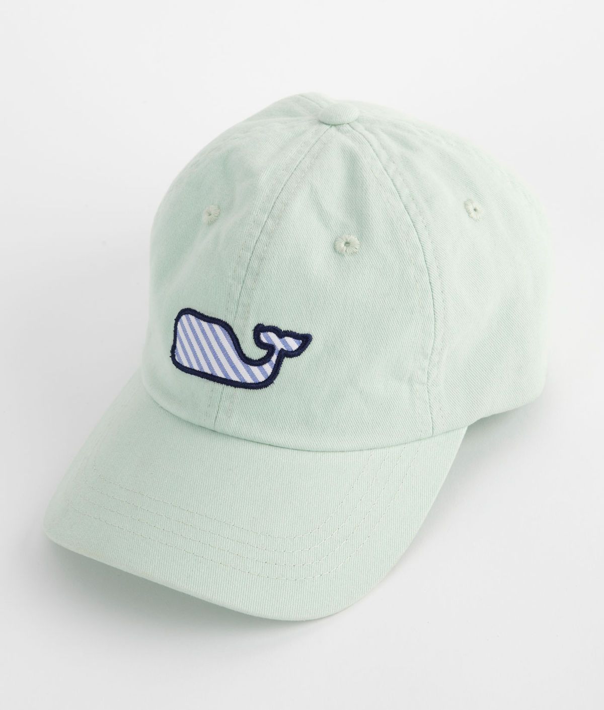 Seersucker Whale Baseball Hat