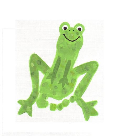 use your child’s footprint to make a footprint frog. also make a footprint race