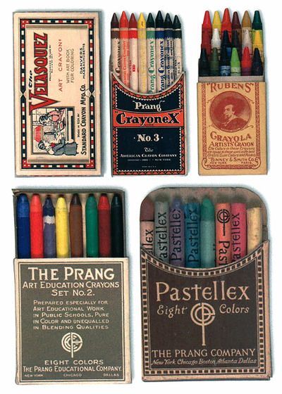 Vintage crayons….imagine them arranged in a shadow box or Nimbus case….cool.