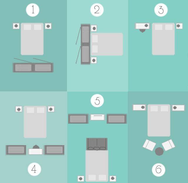 Bedroom layouts cheat sheet