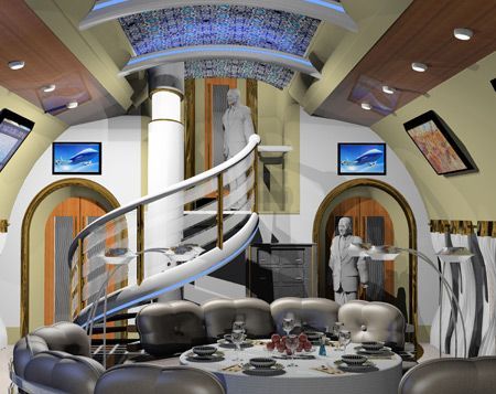 Boeing Business Jets Debuts Interior Concepts for Its Largest Luxury Jet.