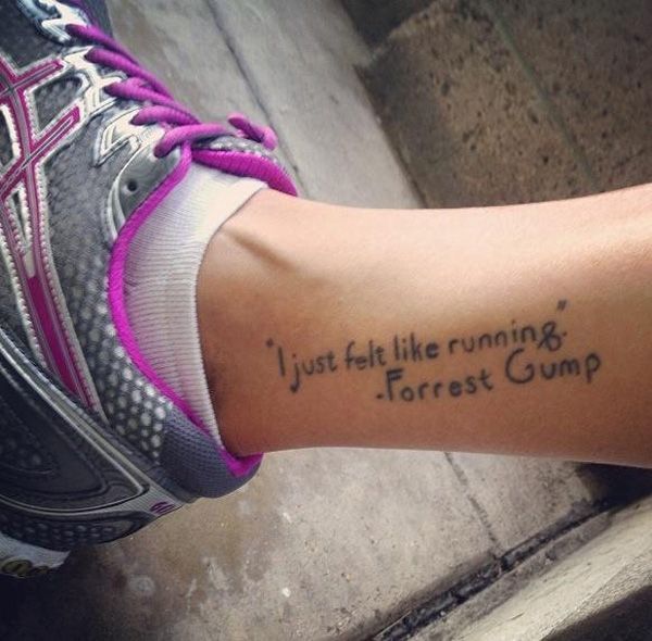 41 Awesome Running-Inspired Tattoos…LOVE this!! Definitely getting my first ru