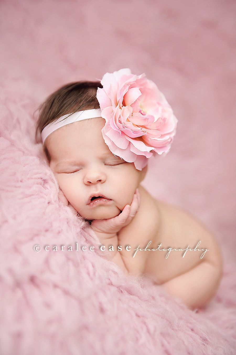 Baby Headband – Baby Girl Flower Headband – Newborn Photography prop – Baby Hair