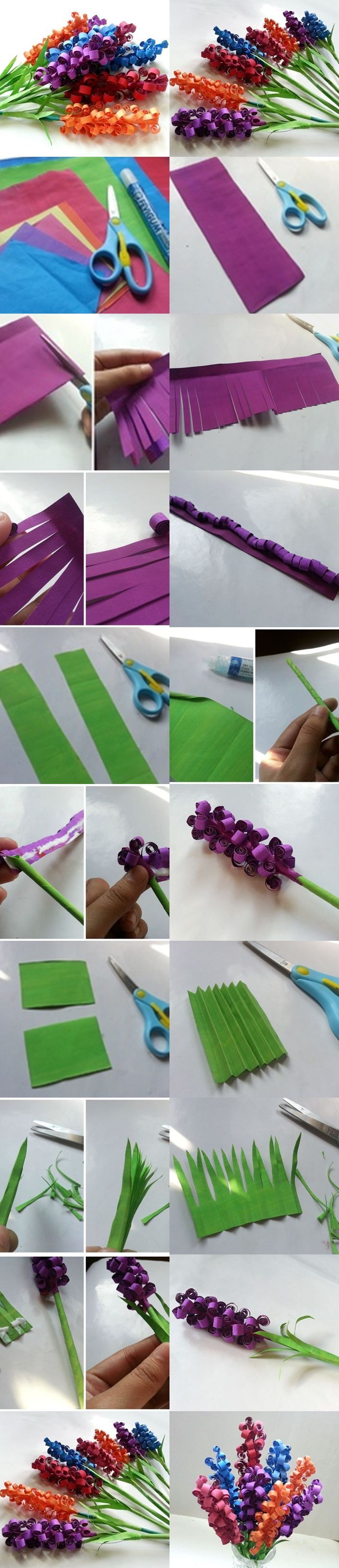 DIY Swirly Paper Flowers look really cute. My first thought was to try rolling t