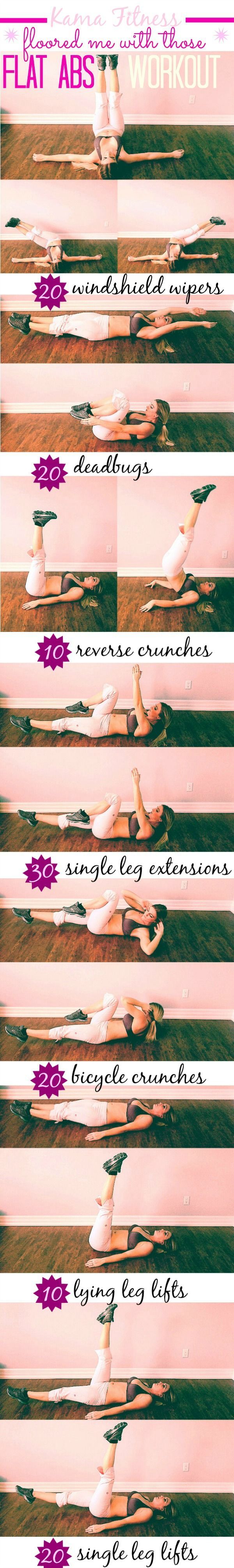 Floored me with those Flat Abs {workout} – KAMA FITNESS
