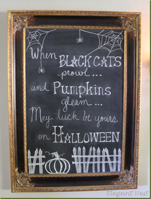 Halloween Chalkboard…or would be super cute on an invite to a halloween party!