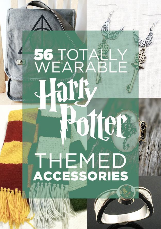 How awesome is this?!  56 Totally Wearable Harry Potter-Themed Accessories