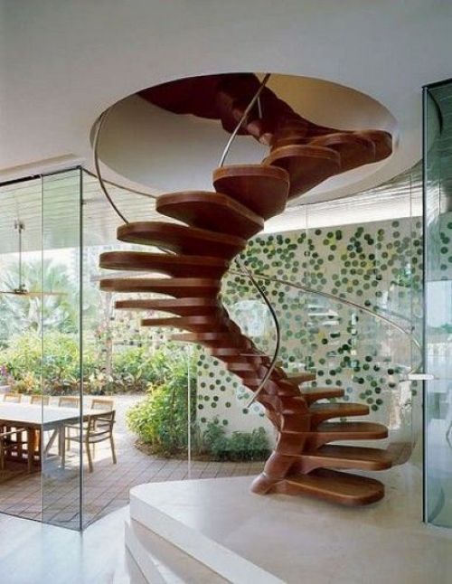 Modern design | art | staircases | interior design. Looks like a twisted dinosau
