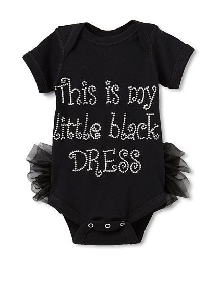Never too young to include a “little black dress” for your fashionista in traini