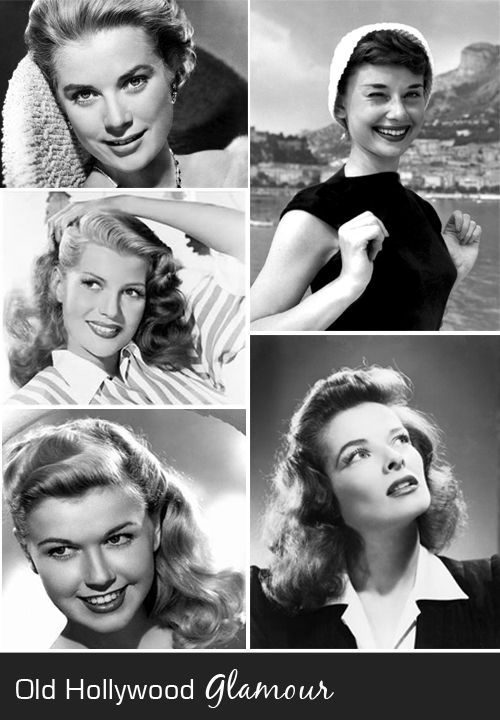 Old Hollywood class:  Grace Kelley, Audrey Hepburn, Rita Hayworth, Doris Day, Ka